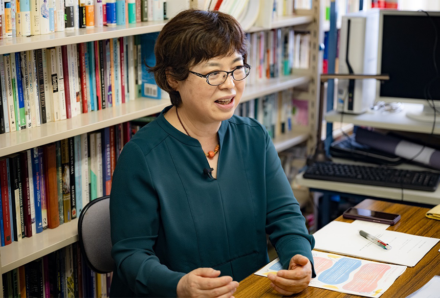 何が学生にとって一番大事なのかを常に念頭におかれている柘植先生