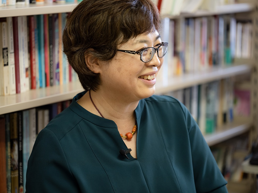 ご自分の学生の話になると優しい笑顔がこぼれる